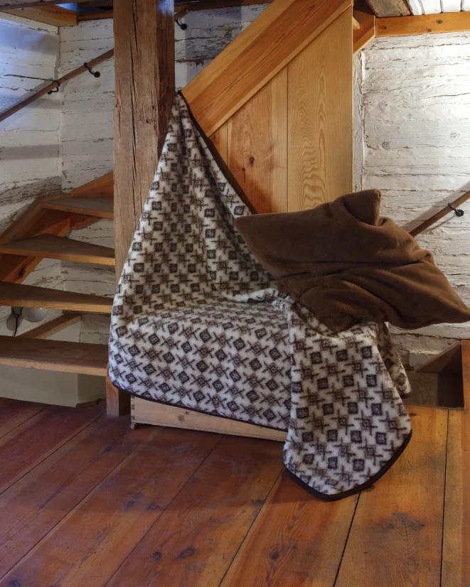 Deka vlněná lehká vzor 135x100