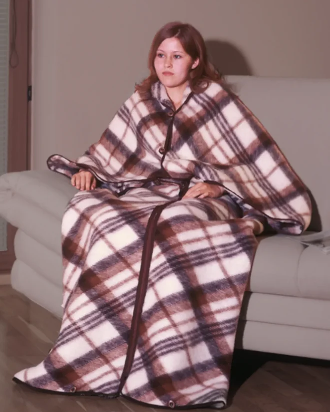 Vlněný TV pytel kostka