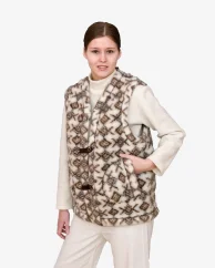 Vesta z ovčí vlny VZOR