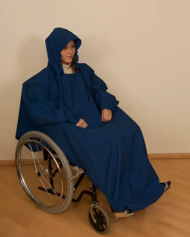 Pláštěnka s rukávem - Barva: Modrá