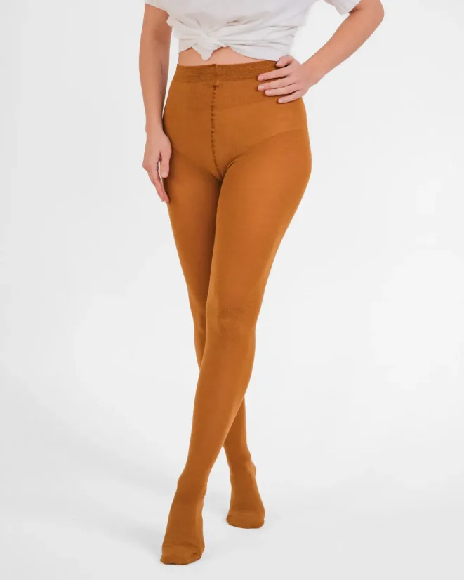 Dámské punčochové kalhoty Merino SuperSoft - Barva: Hnědá, Velikost punčoch: 170/116