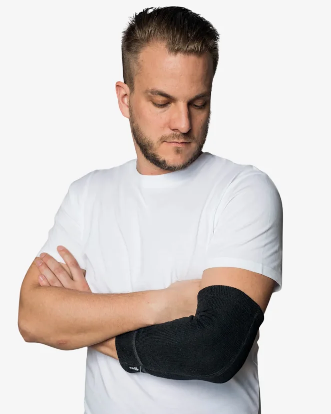 Zateplovací vlněný návlek na loket