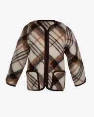 Vlněný kabátek kostka