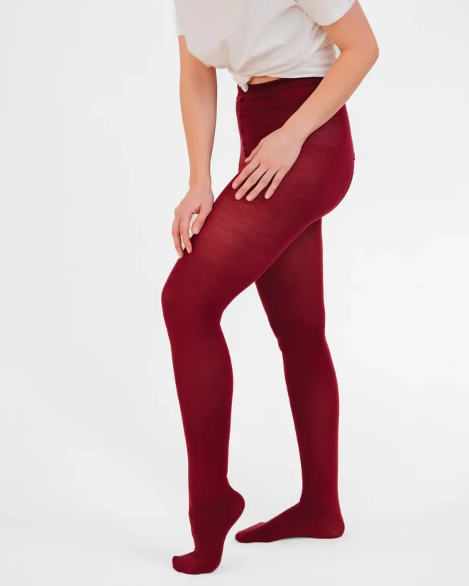 Dámské punčochové kalhoty Merino SuperSoft - Barva: Olivová, Velikost punčoch: 158/100