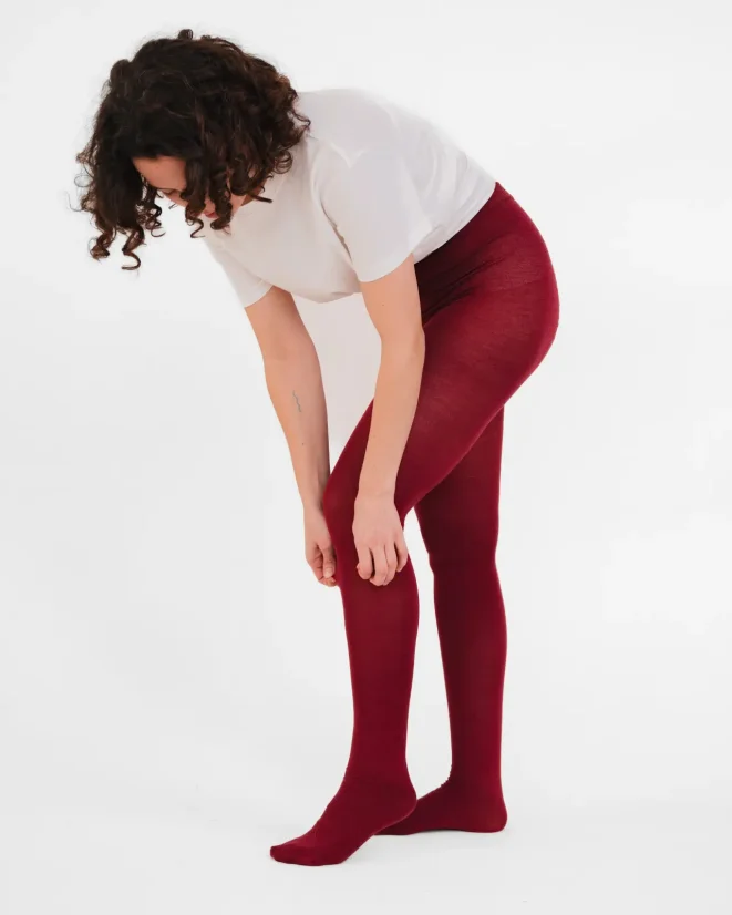 Dámské punčochové kalhoty Merino SuperSoft - Barva: Olivová, Velikost punčoch: 158/100