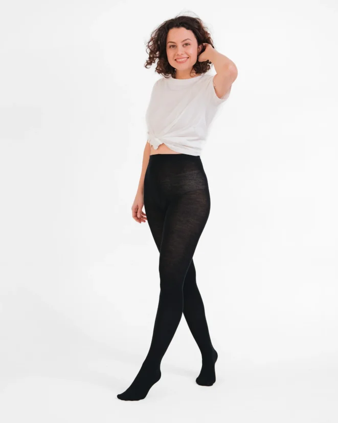 Dámské punčochové kalhoty Merino SuperSoft - Barva: Černá, Velikost punčoch: 170/116